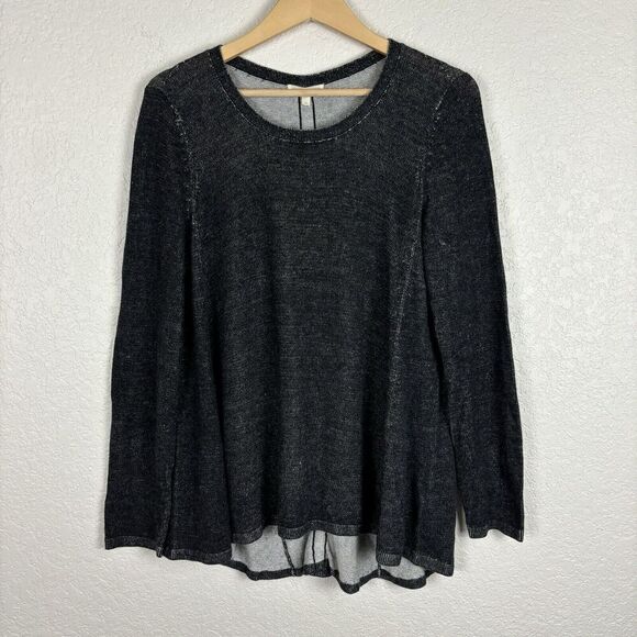 Eileen Fisher Tunic Sweater Heather Gray Womens XS Boho Fall‎ Layering Lagenlook - Picture 1 of 10